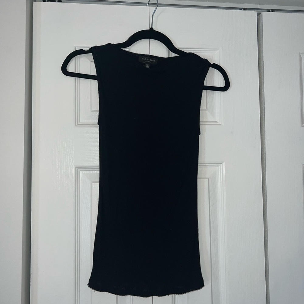 {Rag & Bone Black Sleeveless Top}
